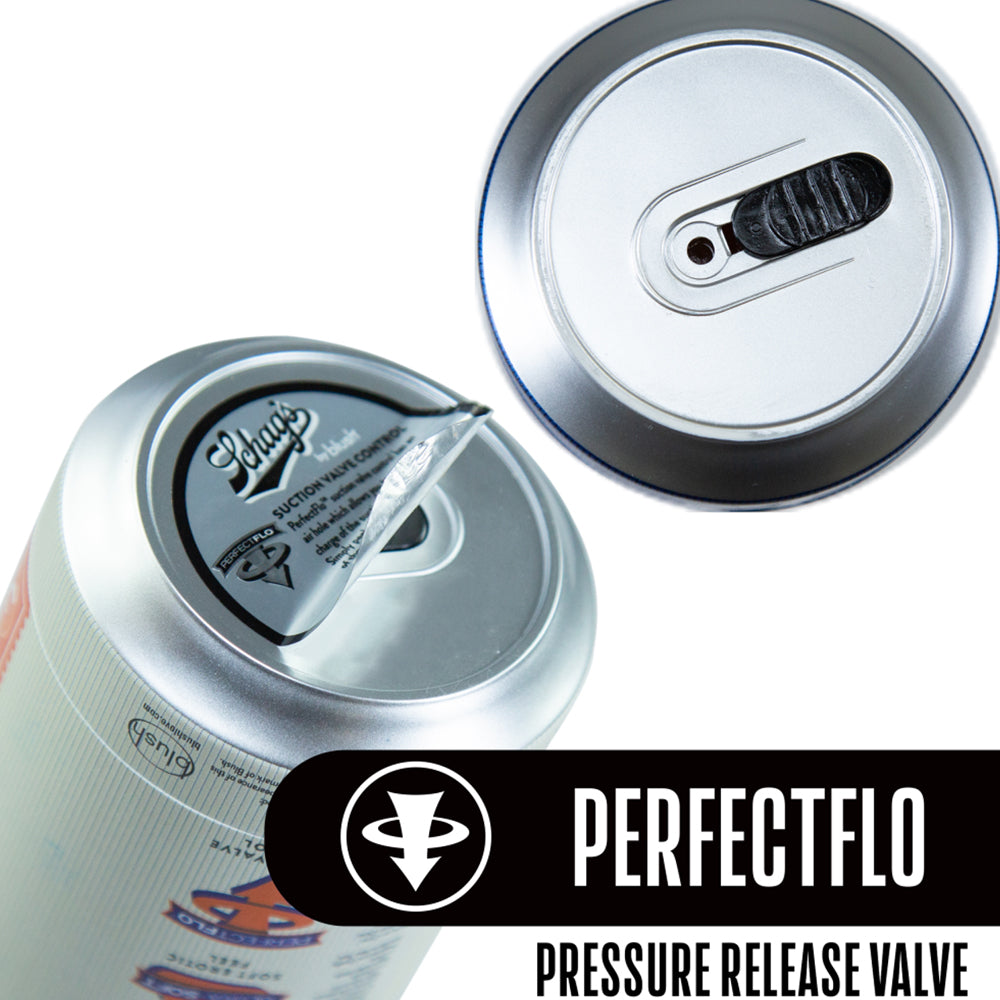 Schag's Luscious Lager Self-Lubricating Beer Can Masturbator has 4 uniquely textured chambers & has a suction control valve for your perfect pleasure. It comes in a discreet beer can design for subtle storage! Release valve.