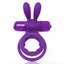  Screaming O 4B Ohare Deep Bass Vibrating Cock & Ball Ring has a new 4B motor for deep, rumbling vibrations that keep the wearer's erection harder for longer while pleasing a partner's clitoris! Purple.
