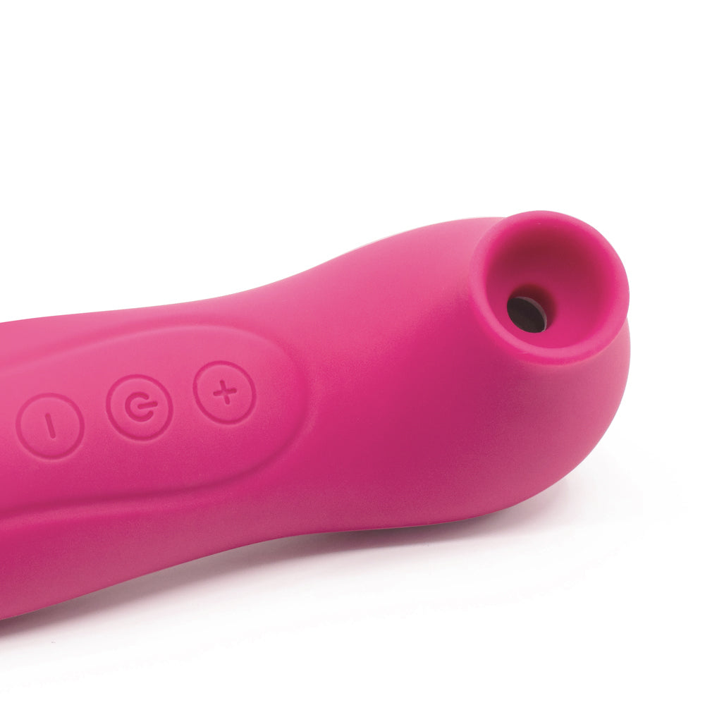 Sexyland Excite Discreet Clitoral Suction Stimulator has 10 clitoral suction modes in a lightweight, travel-friendly body & is whisper-quiet for discreet play. Rose. Clitoral chamber.