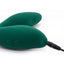 Sexyland Pamper G-Spot Thumping & Clitoral Suction Stimulator has a 10-mode oscillating G-spot pad in a ribbed insertable head & a flexible neck to align 10 clitoral suction modes in the hollow chamber. Green. Charging.