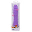  Silicone Classic 7.5" Vibrator has 7 heavenly vibration modes packed into its ridged head & veiny shaft. Waterproof for hot, steamy fun in the shower or bath! Purple. Package.