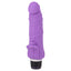 Silicone Classic Thick Vibrator has 7 heavenly vibration modes packed into a realistic ridged head & veiny shaft with an ergonomic ridge for better grip! Purple.