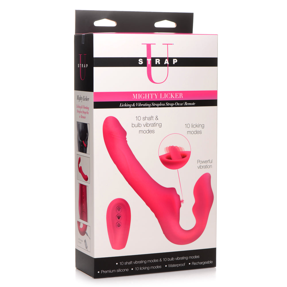 Mighty Clitoral Licker Vibrating Strapless Strap-On Sex Toy Sexyland Mighty Clitoral Licker Vibrating Strapless Strap-On Sex Toy Sexyland
