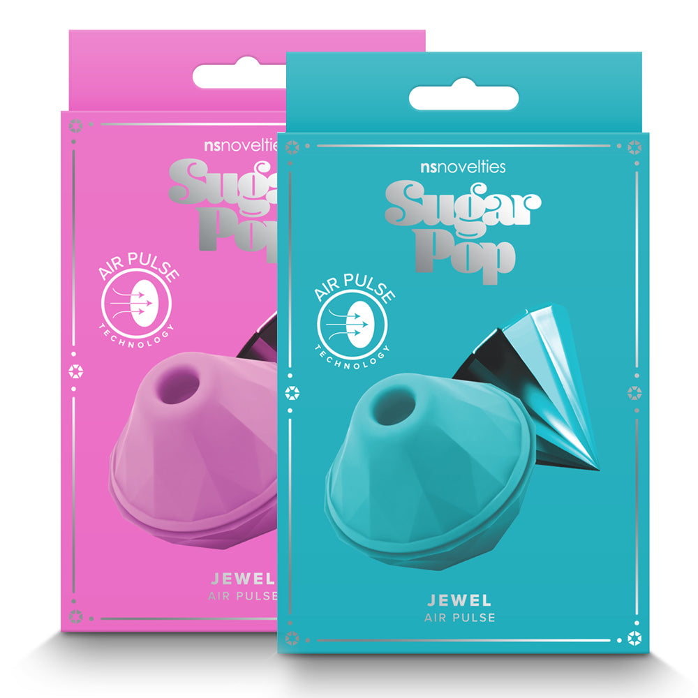  Sugar Pop Jewel Hidden Clitoral Air Pulse Stimulator is hidden inside a beautiful gem-shaped case and delivers 7 modes of contactless air pulse suction. Packages.