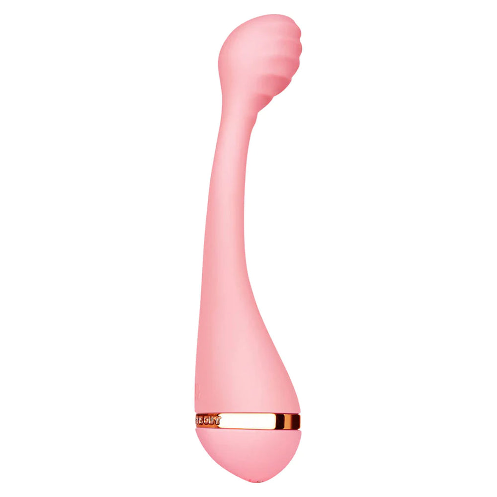 Vush Myth Textured G-Spot Vibrator has 5 vibration modes in 5 levels for 25 combos, packed in a bulbous head w/ a rippling wave texture. (2)