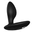 Side view of a small, black, beginner-friendly vibrating anal plug from We-Vibe showcases its control buttons.