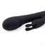 This rabbit vibrator has a ridged texture for more stimulation + independently controlled dual motors for your perfect combo of internal & external pleasure. Black. (3)