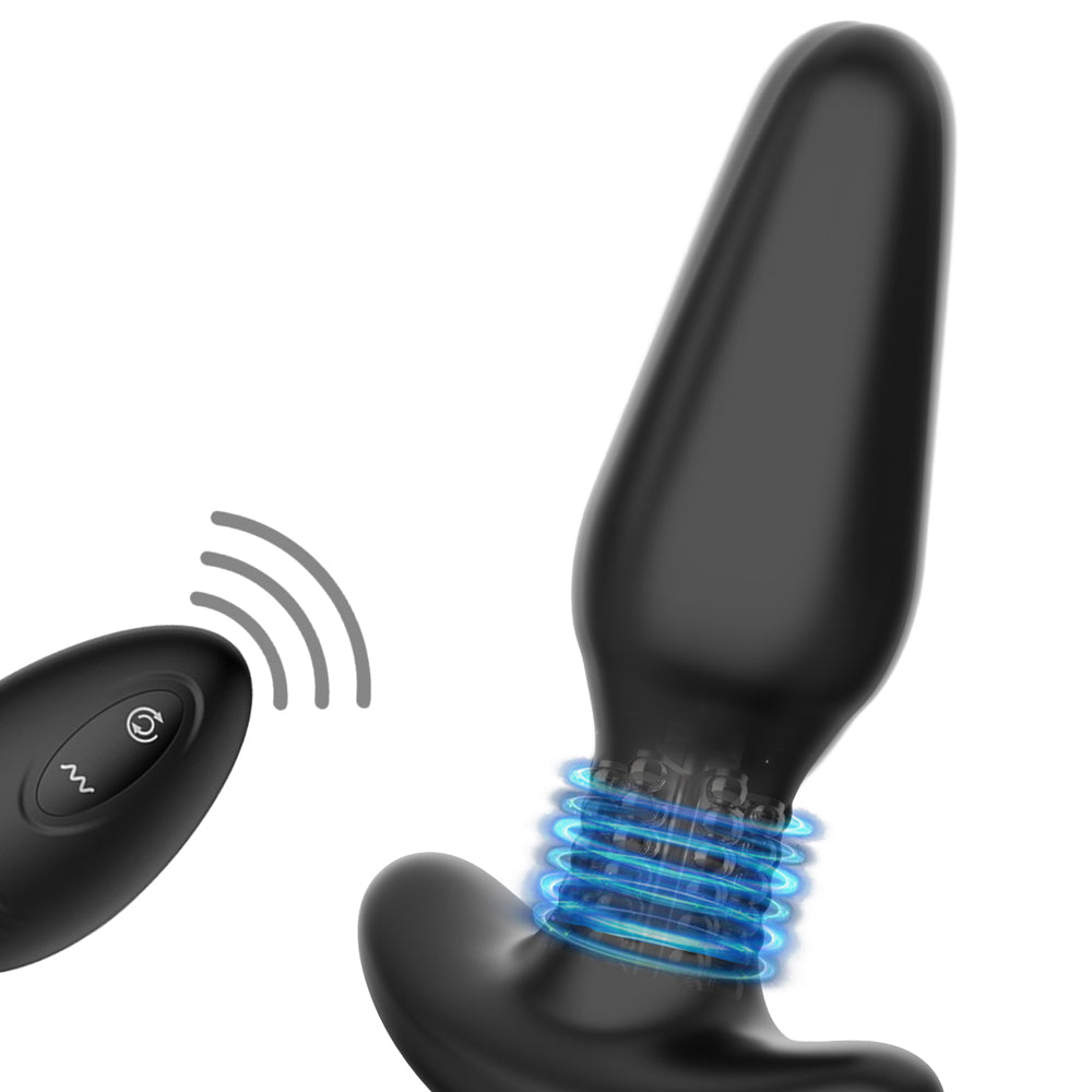 Winyi Bruce Vibrating Anal Plug w/ Rimming Rotating Beads Sexyland Winyi Bruce Vibrating Anal Plug w/ Rimming Rotating Beads Sexyland