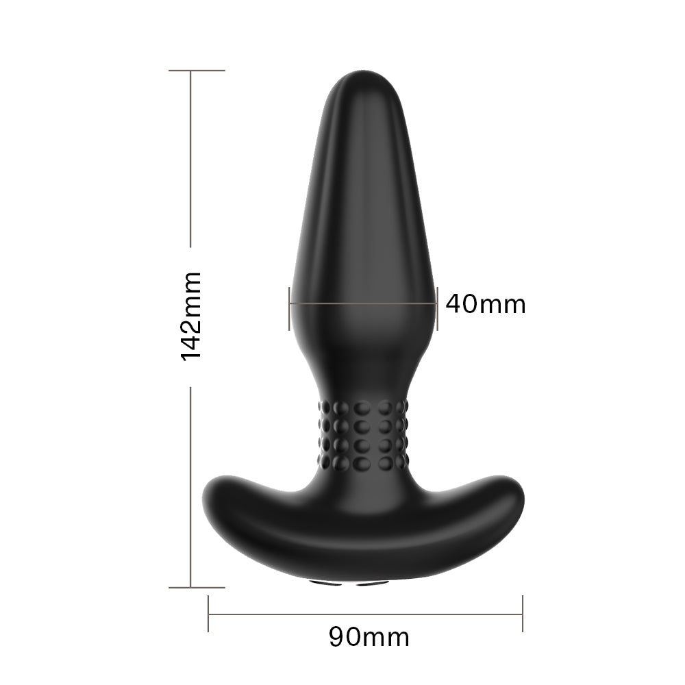  Winyi Bruce Vibrating Anal Plug With Rimming Rotating Beads has 10 whisper-quiet vibration modes & 3 speeds of reversible bead rotation in the neck to feel just like being rimmed. Dimensions.