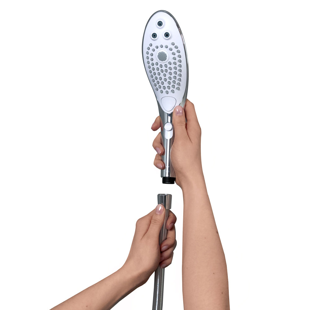 Womanizer Wave Water Massage Clitoral Stimulation Shower Head is the first-ever 2-in-1 showerhead & pleasure device w/ 3 jet styles for clitoral pleasure. (4)