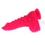 X-Men - 8.5" Scaly Silicone Dildo - unique dragon-like dildo has a pointed head for precise internal stimulation & bumps + a scaly texture on the shaft for one-of-a-kind pleasure. pink 2