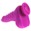 X-Men - 8.5" Scaly Silicone Dildo - unique dragon-like dildo has a pointed head for precise internal stimulation & bumps + a scaly texture on the shaft for one-of-a-kind pleasure. purple 4