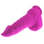 X-Men - 8.5" Scaly Silicone Dildo - unique dragon-like dildo has a pointed head for precise internal stimulation & bumps + a scaly texture on the shaft for one-of-a-kind pleasure. purple 2