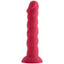 X-Men - 8.5" Spiral Silicone Dildo - phallic head for satisfying insertion & a pronounced ridged texture spiralling down the shaft. Pink