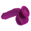 X-Men - 8.5" Realistic Silicone Dildo - 003 - realistically shaped liquid silicone dildo has a phallic G/P-spot head & a veiny shaft for natural-feeling penetration + a suction cup for hands-free fun. Purple 4