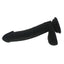 X-Men - 8.5" Realistic Slim Curved Silicone Dildo - long, slim dildo has a realistic shape w/ a slight curve & bulbous head for perfect G-spot or P-spot stimulation. Black (2)