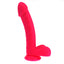 X-Men - 8.5" Realistic Slim Curved Silicone Dildo - long, slim dildo has a realistic shape w/ a slight curve & bulbous head for perfect G-spot or P-spot stimulation. Pink