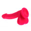 X-Men - 8.5" Realistic Slim Curved Silicone Dildo - long, slim dildo has a realistic shape w/ a slight curve & bulbous head for perfect G-spot or P-spot stimulation. Pink (4)