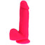 X-Men - 7.5" Straight Skin-Textured Silicone Dildo - has a straight shaft, phallic head & a non-veiny texture, mimicking skin-like folds instead for subtle stimulation. Pink