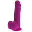 X-Men - 7.5" Straight Skin-Textured Silicone Dildo - has a straight shaft, phallic head & a non-veiny texture, mimicking skin-like folds instead for subtle stimulation. Purple