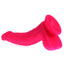 X-Men - 7.9" Curved Silicone Dildo - suction cup dildo has realistic sculpted phallic details including a ridged head & veiny curved shaft that perfectly targets the G- or P-spot. pink (3)