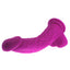 X-Men - 7.9" Curved Silicone Dildo - suction cup dildo has realistic sculpted phallic details including a ridged head & veiny curved shaft that perfectly targets the G- or P-spot. purple (4)