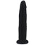 X-Men - 6.5" Straight Slim Realistic Silicone Dildo - beginner-friendly dildo is safe for pegging, anal or vaginal use & has a non-intimidating slender shape w/ a petite phallic head. Black