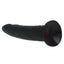 X-Men - 6.5" Straight Slim Realistic Silicone Dildo - beginner-friendly dildo is safe for pegging, anal or vaginal use & has a non-intimidating slender shape w/ a petite phallic head. Black 3