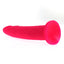 X-Men - 6.5" Straight Slim Realistic Silicone Dildo - beginner-friendly dildo is safe for pegging, anal or vaginal use & has a non-intimidating slender shape w/ a petite phallic head. Pink 3