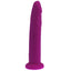 X-Men - 6.5" Straight Slim Realistic Silicone Dildo - beginner-friendly dildo is safe for pegging, anal or vaginal use & has a non-intimidating slender shape w/ a petite phallic head. Purple