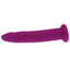 X-Men - 6.5" Straight Slim Realistic Silicone Dildo - beginner-friendly dildo is safe for pegging, anal or vaginal use & has a non-intimidating slender shape w/ a petite phallic head. Purple 2