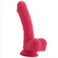 X-Men - 7.5" Realistic Silicone Dildo - realistic dildo has a slim curved shaft w/ a lightly veined texture that won't overwhelm you as you ride your way to internal satisfaction. Pink (2)