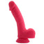 X-Men - 7.5" Realistic Silicone Dildo - realistic dildo has a slim curved shaft w/ a lightly veined texture that won't overwhelm you as you ride your way to internal satisfaction. Pink