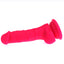 X-Men - 6.5" Realistic Silicone Dildo - realistically shaped slim dildo has a phallic head for G/P-spot stimulation & a slender veiny shaft for natural feeling penetration. Pink 3