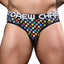ANDREW CHRISTIAN™ Almost Naked - Pride Polka Dot Brief - rainbow polka dot briefs feature Andrew Christian's waistband & comfy Almost Naked anatomically correct pouch.