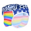 ANDREW CHRISTIAN™ Almost Naked - Star Pride Brief - rainbow stars & stripes briefs feature Andrew Christian's waistband & Almost Naked anatomically correct pouch. 2