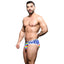 ANDREW CHRISTIAN™ Almost Naked - Star Pride Brief - rainbow stars & stripes briefs feature Andrew Christian's waistband & Almost Naked anatomically correct pouch. 5