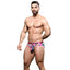 ANDREW CHRISTIAN™ Almost Naked - Splatter Brief - multicoloured paint splatter briefs feature Andrew Christian's waistband & the ultra-comfortable Almost Naked anatomically correct pouch. 4