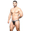 ANDREW CHRISTIAN™ Almost Naked - Rebel Mesh Jock - black mesh jockstrap-style underwear features Andrew Christian's signature waistband & Almost Naked anatomically correct pouch for comfort. 4