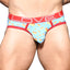 ANDREW CHRISTIAN™ Almost Naked - Love Pride Hearts Brief - rainbow heart briefs feature Andrew Christian's LOVE waistband & comfy Almost Naked anatomically correct pouch.