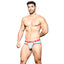 ANDREW CHRISTIAN™ Almost Naked - Love Pride Hearts Brief - rainbow heart briefs feature Andrew Christian's LOVE waistband & comfy Almost Naked anatomically correct pouch. 4