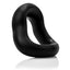 Screaming O® SwingO™ - Curve - reversible contoured design for 2 distinct sensations. Keeps your erection harder for longer & elevates your package for a proud, defined look. Black