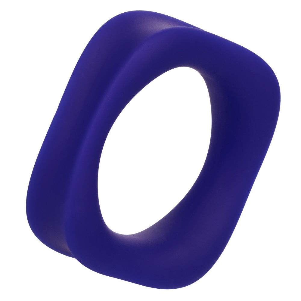 Link Up™ - Alpha - 10-mode vibrating cockring helps to keep his erection harder for longer & comes with an extra support ring for more bracing power. Blue (4)