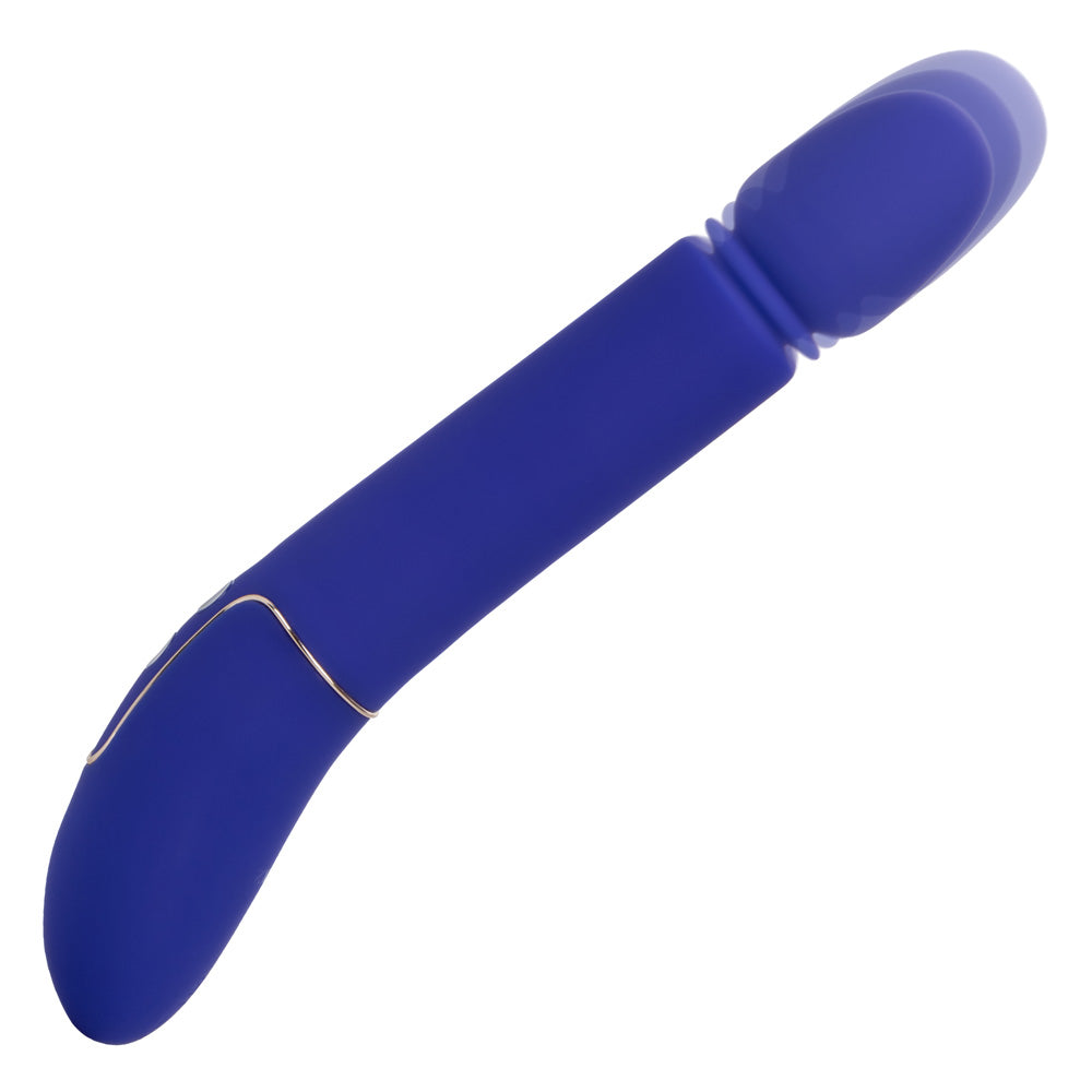 Shameless™ Slim Thumper - thrusting massager has 4 mega-powerful functions, reaching speeds of 850 thrusts per minute for your satisfaction. Blue (4)