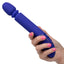 Shameless™ Slim Thumper - thrusting massager has 4 mega-powerful functions, reaching speeds of 850 thrusts per minute for your satisfaction. Blue, in hand for size comparison