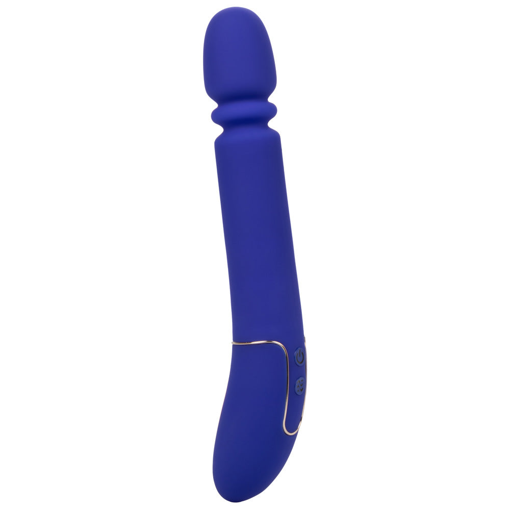Shameless™ Slim Thumper - thrusting massager has 4 mega-powerful functions, reaching speeds of 850 thrusts per minute for your satisfaction. Blue