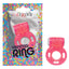 CalExotics® - Vibrating Ring - This vibrating cockring offers couples 1 speed of sensational vibration with bristle-like nubs for clitoral stimulation.  Pink pack