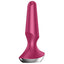 Satisfyer - Plug-ilicious 2 - vibrating tapered anal plug has dual motors to deliver powerful vibrations & a voluminous rounded shaft for a more intense filling sensation. Rechargeable and waterproof. Berry (2)