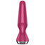 Satisfyer - Plug-ilicious 2 - vibrating tapered anal plug has dual motors to deliver powerful vibrations & a voluminous rounded shaft for a more intense filling sensation. Rechargeable and waterproof. Berry (3)