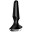 Satisfyer - Plug-ilicious 2 - vibrating tapered anal plug has dual motors to deliver powerful vibrations & a voluminous rounded shaft for a more intense filling sensation. Rechargeable and waterproof. Black (2)